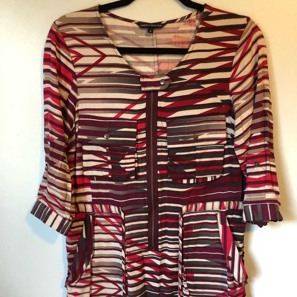 Colorful Zip up Tunic/Dress